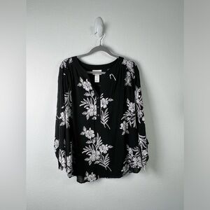 Alfred Dunner Women Summer In the City Embroidered Top